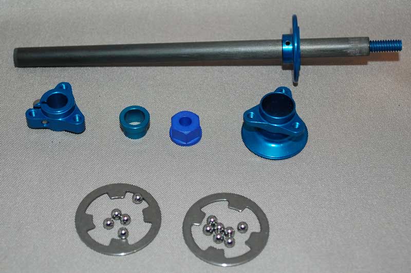 1/12th Axle Kit With@3mm Offset Drive Hub(Blue)