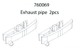 Exhaust pipe: C73p