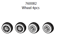 Wheel 4pc: C81p